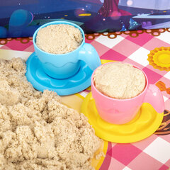 Набор кинетического песка 3 кг, &laquo;ВЕСЕЛОЕ ЧАЕПИТИЕ&raquo;, песочница, игрушки, формочки, BRAUBERG KIDS, 666213