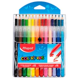 Набор для творчества MAPED "Color'Peps Kit": 12 фломастеров, 15 цветных карандашей, футляр, 897412