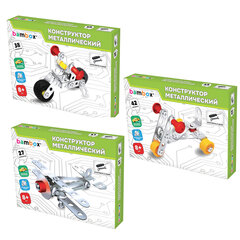 Конструктор металлический &laquo;Транспорт&raquo; 3 вида ассорти, BAMBOX (БАМБОКС), 666368