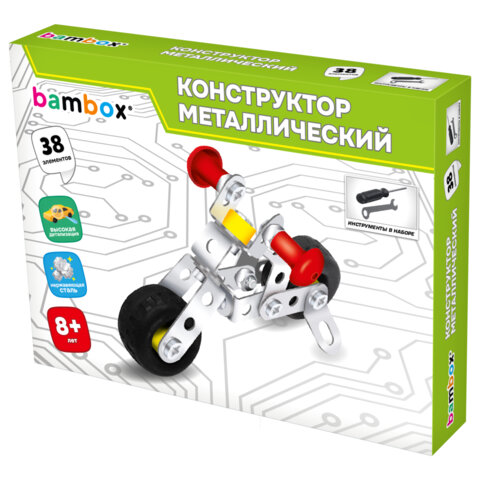 Конструктор металлический "Транспорт" 3 вида ассорти, BAMBOX (БАМБОКС), 666368