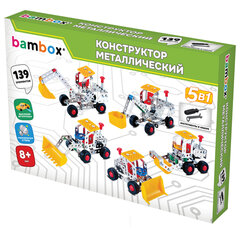 Конструктор металлический &laquo;Строительная техника 5 в 1&raquo;, подвижные детали, 139 элементов, BAMBOX (БАМБОКС), 666370
