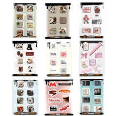 Наклейки объемные эпоксидные на телефон, 6-8 шт. на листе, "СОВРЕМЕННЫЕ ДИЗАЙНЫ", АССОРТИ, NALEPKING