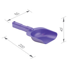 Совок для игр в песке, пластиковый, 22x8,5x3 см, цвета ассорти, НОРДПЛАСТ