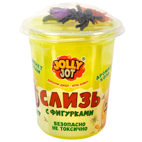 Слайм Слизь с фигурками, насекомые, 200 г, АССОРТИ 3 вида, JOLLY JOT (ДЖОЛЛИ ДЖОТ), 666664 - фото 4
