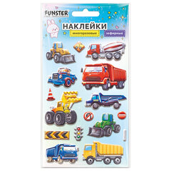 Наклейки объемные зефирные 15&times;10 см, ассорти 12 видов, FUNSTER (ФАНСТЕР), 666675