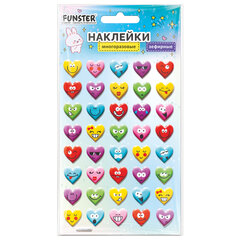 Наклейки объемные зефирные 15&times;10 см, ассорти 12 видов, FUNSTER (ФАНСТЕР), 666675