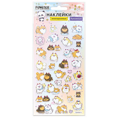 Наклейки бумажные 17,5&times;9,5 см, ассорти 12 видов, FUNSTER (ФАНСТЕР), 666676
