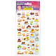 Наклейки объемные зефирные и гелевые 17,5х9,5 см, ассорти 12 видов, FUNSTER (ФАНСТЕР), 666677