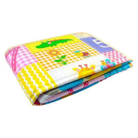 Детский складной коврик 180 * 100 см, двусторонний, "Джунгли и цифры", толщина 1 см, BAMBOX BABY (БАМБОКС БЕБИ), 666744