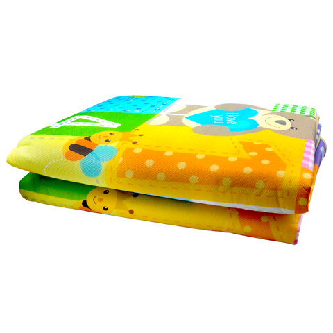 Детский складной коврик 200 * 180 см, двусторонний, "Животные и цифры", толщина 0,6 см, BAMBOX BABY (БАМБОКС БЭБИ), 666746