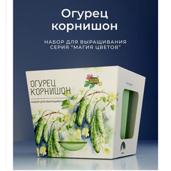 Набор для выращивания растений МАГИЯ ЦВЕТОВ, &laquo;Огурец корнишон&raquo; (горшок, грунт, семена), mf-021