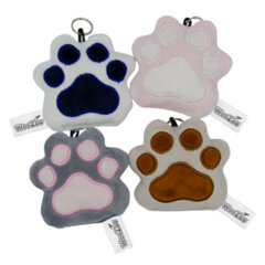 Игрушка-брелок мягкая &laquo;КОШАЧЬЯ ЛАПКА&raquo;, ткань вельбоа, ассорти, 10&times;10 см, 4 цвета, WOOZOO (ВУЗУ), 666975