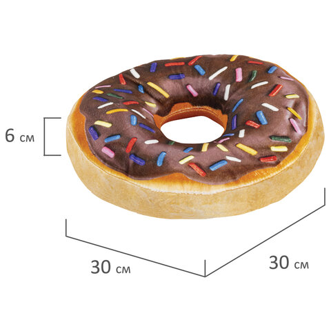 Игрушка мягкая "ПОНЧИК", ткань вельбоа, 30х30 см, ассорти, 2 вида WOOZOO (ВУЗУ), 666982
