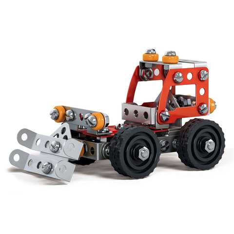 Конструктор металлический "Бульдозер", цветной, с подвижными деталями, 126 элементов, BAMBOX (БАМБОКС), 667031 - фото 2