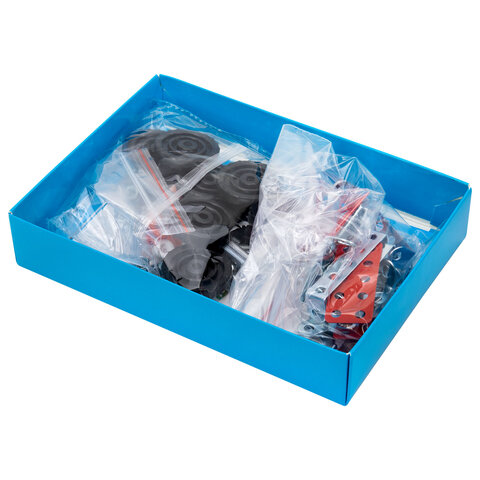 Конструктор металлический "Бульдозер", цветной, с подвижными деталями, 126 элементов, BAMBOX (БАМБОКС), 667031 - фото 3