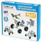 Конструктор металлический "Для уроков труда №1", 5 в 1, с подвижными деталями, 206 элементов, BAMBOX (БАМБОКС), 667036