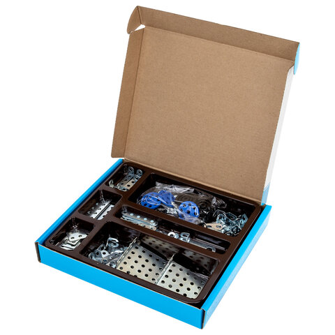 Конструктор металлический "Для уроков труда №1", 5 в 1, с подвижными деталями, 206 элементов, BAMBOX (БАМБОКС), 667036 - фото 4