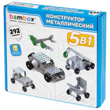 Конструктор металлический "Для уроков труда №2", 5 в 1 с подвижными деталями, 292 элемента, BAMBOX (БАМБОКС), 667037