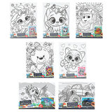 Картина детская по контуру, АССОРТИ 7 видов, 15х20 см, на подрамнике, акрил, кисти, МУЛЬТИ АРТ, 5896