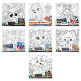 Картина детская по контуру, АССОРТИ 7 видов, 15х15 см, на подрамнике, акрил, кисти, МУЛЬТИ АРТ, 5902