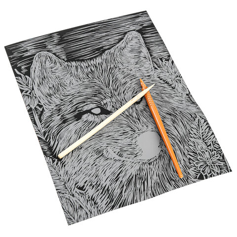 Гравюра в технике скретчинг, АССОРТИ 15 видов, 18х24 см, цветная основа, МУЛЬТИ АРТ, 5957 - фото 4