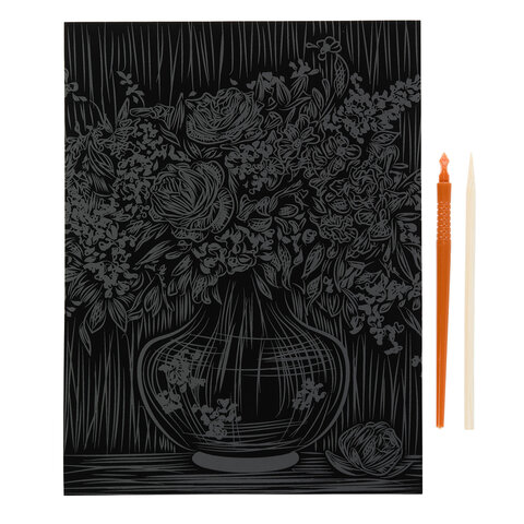 Гравюра в технике скретчинг, АССОРТИ 15 видов, 18х24 см, цветная основа, МУЛЬТИ АРТ, 5957 - фото 20