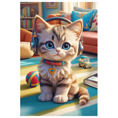 Пазл картонный 54 элемента "ОЧАРОВАТЕЛЬНЫЕ МОРДАШКИ", АССОРТИ, 40 видов, 175х130 мм, HATBER