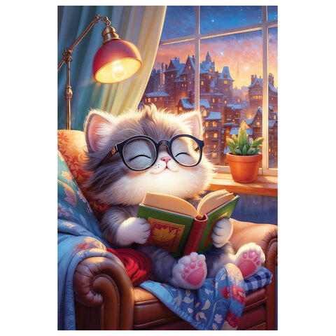 Пазл картонный 54 элемента "ОЧАРОВАТЕЛЬНЫЕ МОРДАШКИ", АССОРТИ, 40 видов, 175х130 мм, HATBER