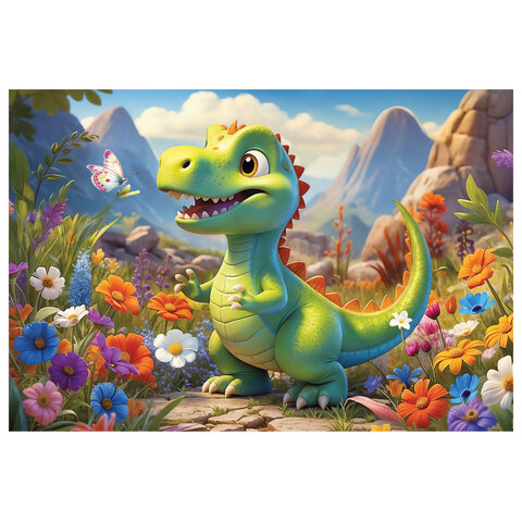 Пазл картонный 54 элемента "ОЧАРОВАТЕЛЬНЫЕ МОРДАШКИ", АССОРТИ, 40 видов, 175х130 мм, HATBER