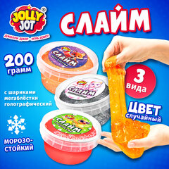 Слайм МИКС, 200 г, АССОРТИ, 3 вида, JOLLY JOT (ДЖОЛЛИ ДЖОТ), 667322