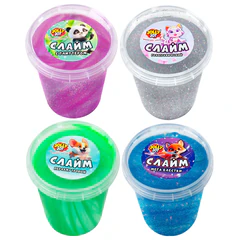 Слайм МИКС, 500 г, АССОРТИ, 4 вида, JOLLY JOT (ДЖОЛЛИ ДЖОТ), 667323