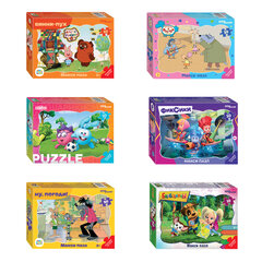 Пазл картонный 30 элементов, "МАКСИ-ПАЗЛЫ", АССОРТИ, поле 27х18 см