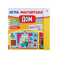 Игра на магнитах, 445&times;220 мм, АССОРТИ, 3 листа, 35 магнитных деталей, РК