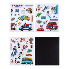 Игра на магнитах, 445&times;220 мм, АССОРТИ, 3 листа, 35 магнитных деталей, РК