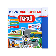 Игра на магнитах, 445&times;220 мм, АССОРТИ, 3 листа, 35 магнитных деталей, РК