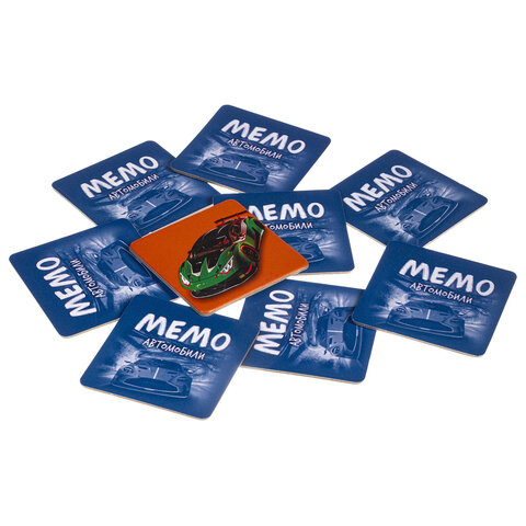 Игра настольная МЕМО 36 карточек, АССОРТИ, HATBER, 36ИнМ