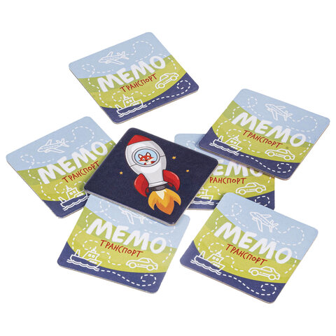 Игра настольная МЕМО 36 карточек, АССОРТИ, HATBER, 36ИнМ