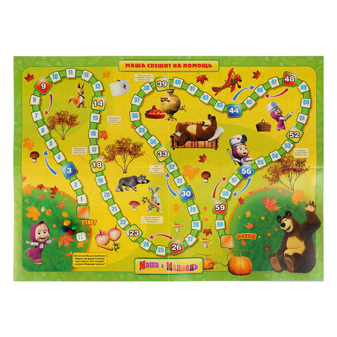 Игра-ходилка настольная, ЛИЦЕНЗИОННЫЕ СЮЖЕТЫ, ассорти, 217х330х27 мм, УМНЫЕ ИГРЫ