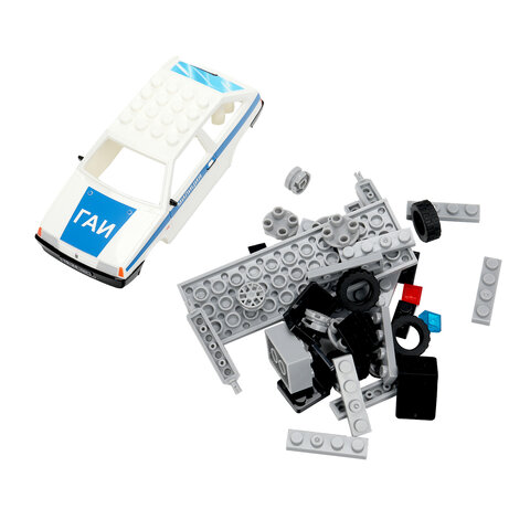 Конструктор пластиковый "АВТОМОБИЛИ", 28-42 детали, ГОРОД МАСТЕРОВ