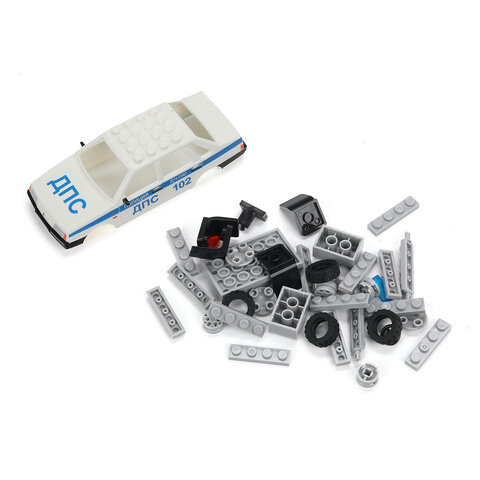 Конструктор пластиковый "АВТОМОБИЛИ", 28-42 детали, ГОРОД МАСТЕРОВ