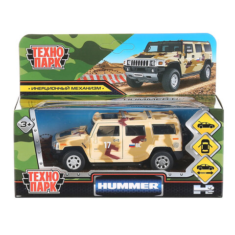 Машина металлическая коллекционная ВОЕННАЯ ТЕХНИКА ассорти, длина 12-15 см, инерционная, ТЕХНОПАРК