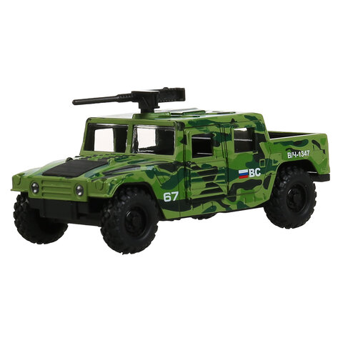 Машина металлическая коллекционная ВОЕННАЯ ТЕХНИКА ассорти, длина 12-15 см, инерционная, ТЕХНОПАРК