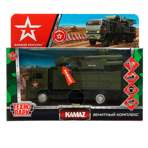 Машина металлическая коллекционная ВОЕННАЯ ТЕХНИКА ассорти, длина 12-15 см, инерционная, ТЕХНОПАРК