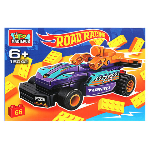 Конструктор пластиковый ROAD RACING, 51-102 детали, ассорти, ГОРОД МАСТЕРОВ