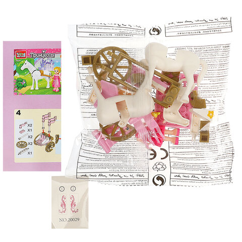 Конструктор пластиковый "СКАЗОЧНЫЙ ПАТРУЛЬ", 24-43 детали, ассорти, ГОРОД МАСТЕРОВ