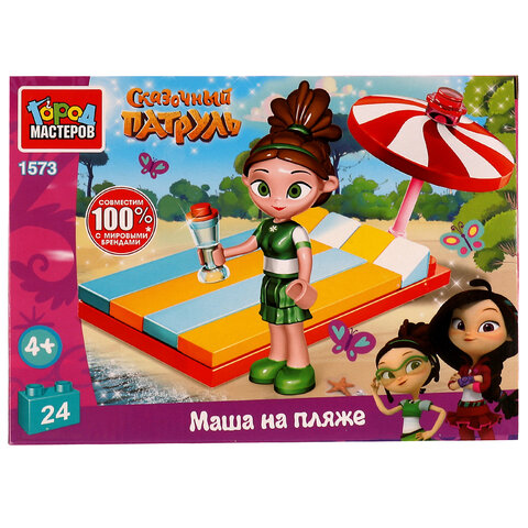 Конструктор пластиковый "СКАЗОЧНЫЙ ПАТРУЛЬ", 24-43 детали, ассорти, ГОРОД МАСТЕРОВ