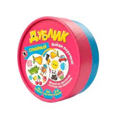 Игра настольная ДУБЛИК, 60 карточек, АССОРТИ, РУССКИЙ СТИЛЬ