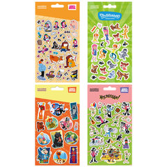 Наклейки объемные 11х20 см, СОЮЗМУЛЬТФИЛЬМ, АССОРТИ