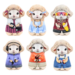 Игрушка мягкая &laquo;ОВЕЧКА В КОСТЮМЕ&raquo;, 20 см, ассорти, 6 видов, WOOZOO (ВУЗУ), 667810