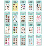 Наклейки эпоксидные 3D стикеры на телефон, ЛОВИ ВАЙБ, 10х15см, ассорти, FUNSTER, 667811